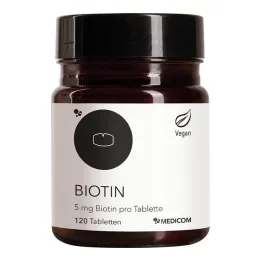 Biotín 5 mg biotínu v tablete, 120 ks