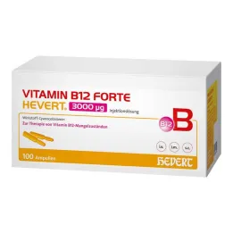 Vitamín B12 Forte Hevert 3000 µg injekčný roztok ampulka, 100x2 ml