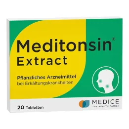 Meditonsin Extract bylinné tablety na prechladnutie, 20 ks