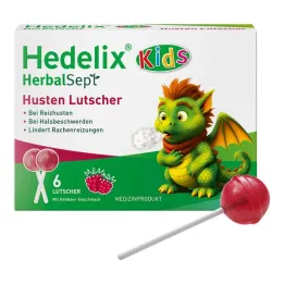 Hedelix Herbalsept Cough Lollipops Kids, 6 ks