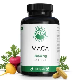 Green Naturals® Maca 2800 mg vysoká dávka 40:1 kapsuly vegánska (180 kusov)