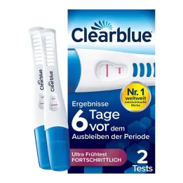 Clearblue tehotenský test.Pred 6 dňami 2 hormóny, 2 ks