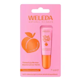 Weleda Tónované maslo na pery Pink Peach, 7 ml