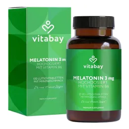 Melatonín vysoká dávka 3 mg + vitamín B6 vegan Lut., 120 ks