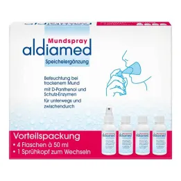 Aldiamed ústny sprej na doplnenie slín, 4x50 ml