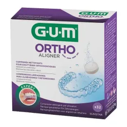 GUM Čistiace tablety Ortho Aligner, 32 ks