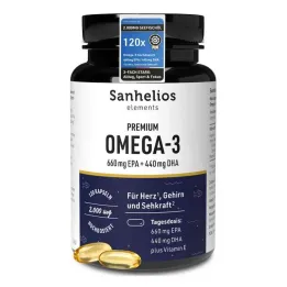 Sanhelios Premium Omega-3 kapsuly, 120 kusov